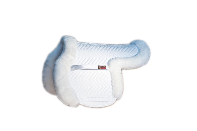 Sheepskin Field Hunter/Fox Hunter Pad with Front Roll, Perfect Balance Technology & Partial Trim