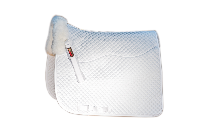 Sheepskin Quilted Dressage Squarepad w/ Perfect Balance Technology