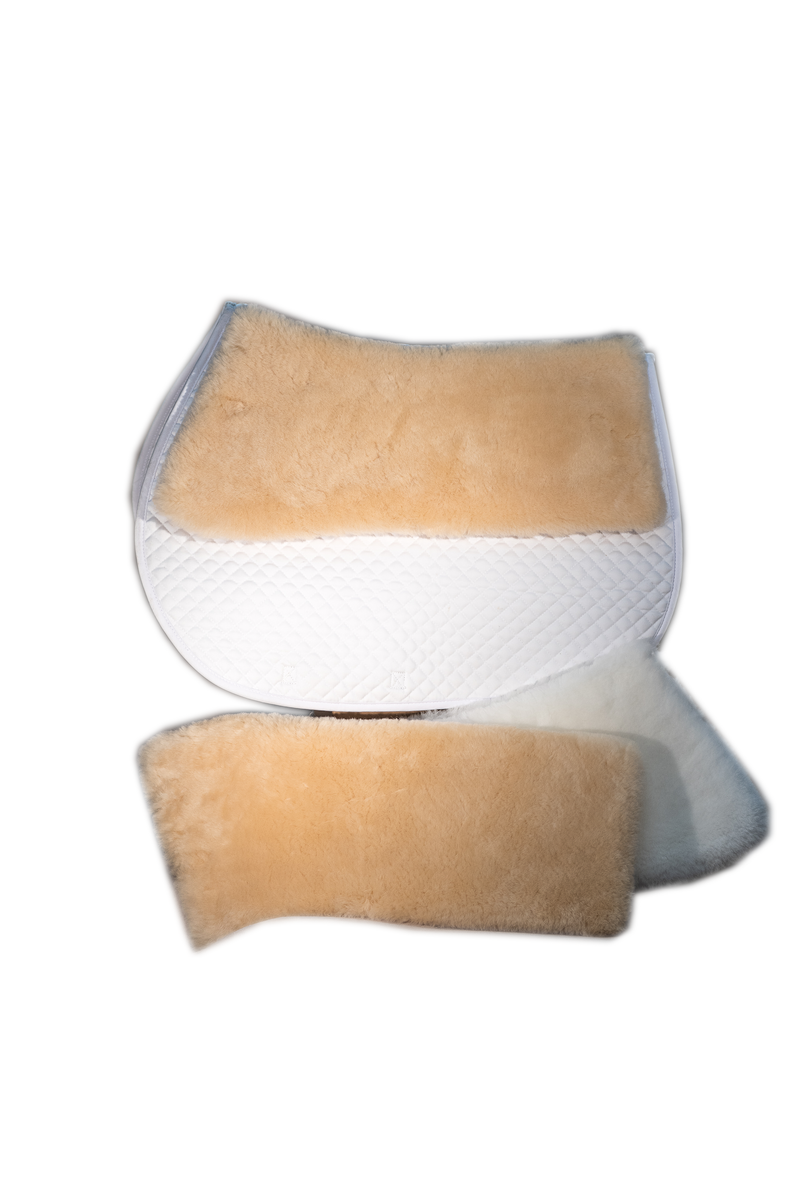 Quilted All Purpose/Close Contact Package: 2 Pads with Sheepskin  Panels WEB ONLY