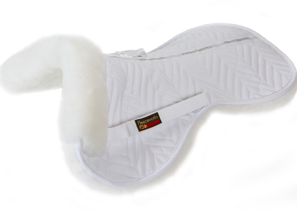 Deals Sheepskin Classic Original Halfpad with Plain Edge Medium white only