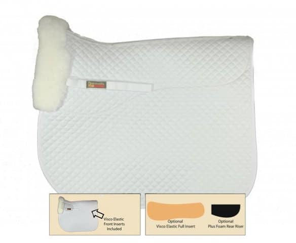 Pads with Purpose - Sheepskin Dressage Squarepad w/ Perfect Balance Technology