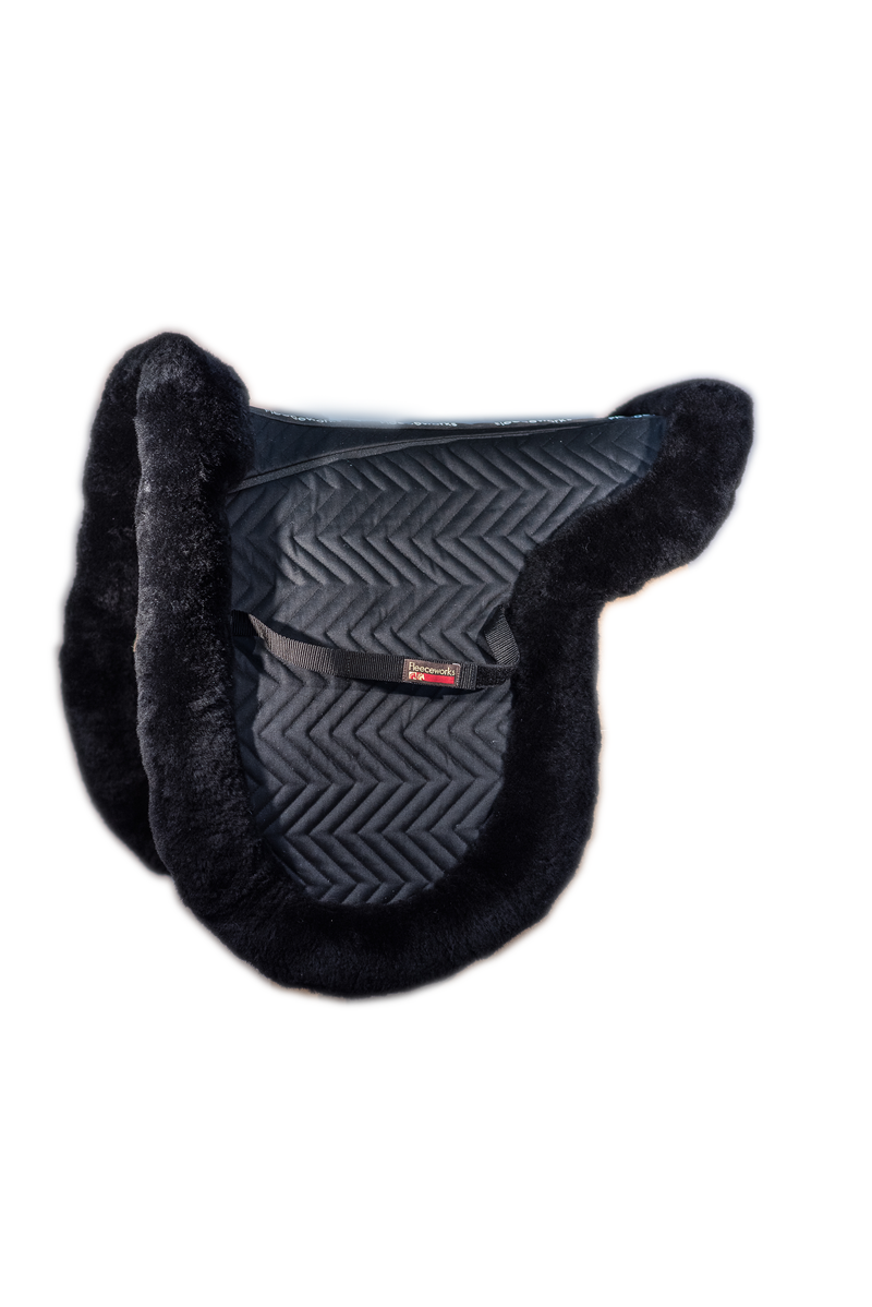 FXK Technology Sheepskin Dressage Pad with Full Trim Web Only
