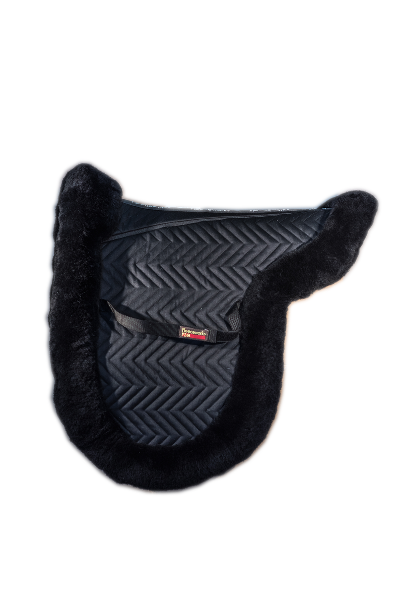 FXK Technology Sheepskin Dressage Pad with Full Trim Web Only