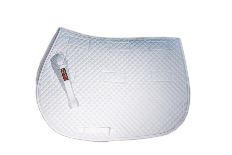 Quilted Squarepad with Removable Sheepskin Panels. All Purpose/Close Contact. Pad 1  Set o of Panels WEB ONLY