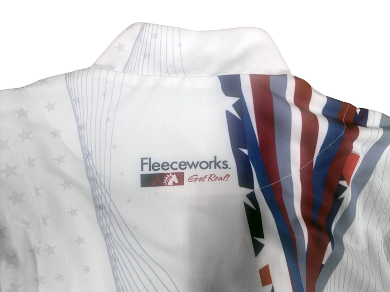 LIMITED EDITION Arista + Fleeceworks America 250 Quarter-Zip Sun Shirt with Mesh